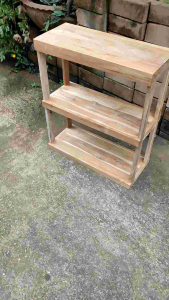 ชั้นวางโหลปลา ตู้ปลา ขนาดใหญ่ ไม้สักแท้