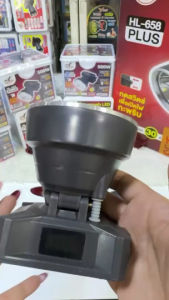 ไฟฉายคาดหัว HL-658 Plus LED 500W มีจอเเสดงชั่วโมงการใช้งาน ใช้ชาร์จมือถือได้ ใช้งานนานสูงสุง 30 ชั่วโมง