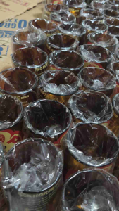 Red Horse Beer Extra Strong Stallion limited edition glass with smoke effect