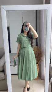 SET STELAN CRINKEL WANITA MV-7909 ROK+ATASAN IMPORT