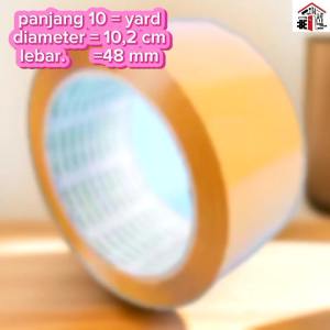 Lakban Coklat Panjang 100 Yard & Lebar 103 Cm Diameter 48 Mm