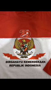 KAOS MERAH PUTIH/KAOS LENGAN PANJANG/KAOS FASHION/KAOS KATUN PREMIUM/HUT 79/1945/ INDONESIA MERDEKA /020