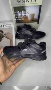 Naraciaga sepatu anak hitam polos / sepatu sekolah / sepatu casual Injection mould