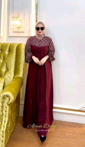 gamis modern alaya dress amore by ruby