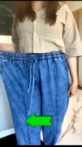 Lyme - Baggy Pants Jeans Wanita Jumbo BB 55-86Kg