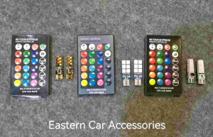 1set T10 5050 Remote Control 6SMD 12SMD COB RGB Car LED Wedge Side Light Headlamp Bulb