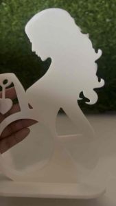 Ultrasound Photo Frame for Pregnant Mother - Baby Memory Keepsake White Silhouette Design