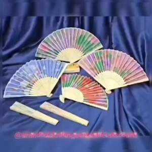 KIPAS BAMBU KAIN / KIPAS TANGAN VINTAGE / KIPAS LIPAT JEPANG / KIPAS TANGAN GAYA CHINA / KIPAS KAYU DANCE / FOLDING FAN / KJP8834
