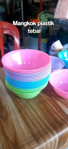 [12 PCS] Mangkok Plastik Tebal / Mangkuk Es Campur / Bakso / Sayur / Lauk / Warna Warni / Souvenir / Seblak