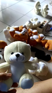 bear mini 13 cm bear wisuda bear bucket souvenir kado boneka hampers boneka