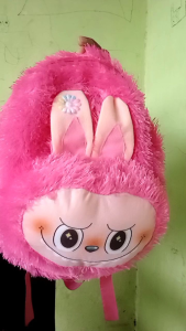 Tas Gendong Kepala Labubu & Tas Sekolah Anak SD PAUD TK