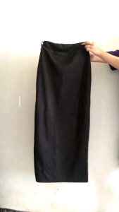 ROK SPAN PANJANG SCUBA CASUAL/FORMAL BELAHAN BELAKANG