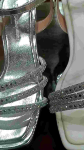 Dép sandal cao gót nữ quai dây xoàng hậu C sườn bọc 2 lớp gót mica trong 7cm