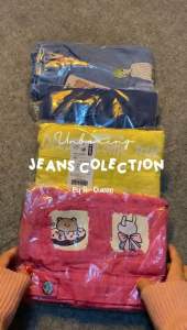 JAKET JEANS SOBEK IMPORT ANAK PEREMPUAN LAKI LAKI RIPPED PATCH KARTUN UMUR 1-12 TAHUN FASHION KOREAN STYLE TERBARU