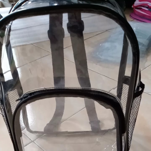 ZNS Tas Ransel Transparan tas mika bening tas korean