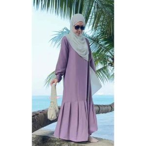 W&M dress rempel gamis fashion muslim wanita kekinian Shakila Casual Nyaman