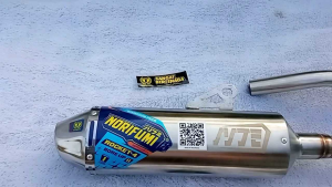 Knalpot Norifumi Rocket 4 Full Stainless PNP untuk Honda CRF, Kawasaki KLX & Yamaha WR