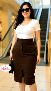 CALESHA| Cargo Midi Skirt| Womens Best Seller Skirt | Corduroy Fabric| With Zipper pocket & Buttons| Casualwear|