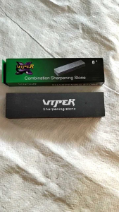 BATU ASAH GOSOK VIPER 8" HITAM - ASAHAN PISAU SABIT SUPER GRADE BLACK SILICON