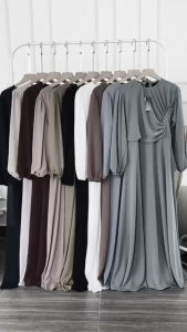 Gamis Jumbo Ld 100 105 110 120 Cerutty Babydoll Premium Hanna Dress Gamis Bridesmaid Mix Mutiara