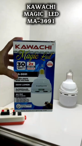KAWACHI MA-3091 LAMPU EMERGENCY LED MAGIC 30W 2 TINGKAT CAHAYA PUTIH SNI BERGARANSI 1 TAHUN BAGUS BERKUALITAS 2 LEVEL BRIGHTNESS 30 WATT + REMOTE CONTROL Cas Charge Sentuh Super