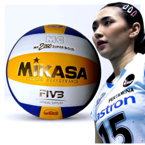IMPORT PREMIUM Bola Voli Mikasa Supergold MV 2200 Ball Volley Poli Foli Volleyball Super Gold