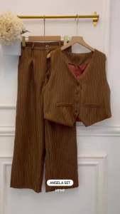 ANSELA ONESET. Bahan Premium Cotton Woll Import. Vest LD.100cm PJ.50cm kancing Aktif. Pants LP.65-95cm. Pinggang Belakang karet.