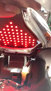 stoplam running beat deluxe/ street dengan 8 mode kedipan otomatis