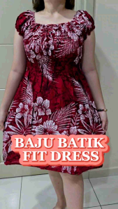BAJU BATIK FIT/MINI DRESS/LADY FREE SIZE GOOD QUALITY