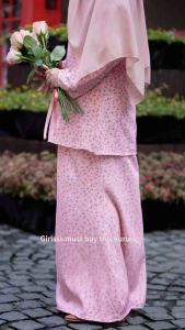 MS MONICA【GARDEN ROMANCE】Size 36-52 [S-6XL] Set Pakaian Wanita Sulaman Bergaya Floral | Kombo Baju