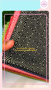 KKMC54 Kain / Bahan Katun Jepang Geometric Motif Wajik