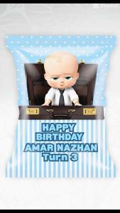 ( Tanpa Isian ) Chipbag birthday BabyBoss chipbag goodies chipbag hari lahir