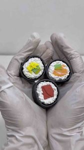CLICK-ET! Sushi Clicker Keychain by Slycelab 3DPrinted Aesthetic Fidget Toy for Stress Relief
