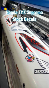 HONDA TMX SUPREMO STOCK DECALS (WATERPROOF LAMINATED FADE PROOF)