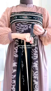 KAMILA MAUVE DRESS TENUN - BAJU TENUN