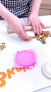 1 Set Isi 6pcs Cetakan Pastel Plastik Food Grade & Ring Cutter Kulit Dimsum 3pcs Stainless