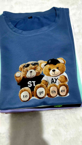 Kaos Wanita Lengan Pendek 100rb Dapat 6pcs Motif NICE TO MEET YOU