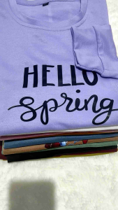 Kaos Wanita Lengan Panjang 100rb Dapat 4pcs Motif Happiness Terbaru Bahan Babyterry Premium Dapat 4 Warna Randam dan 4 Motif Terbaru