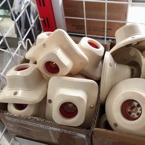 Fitting Plafon Broco Bulat Cream - New Ceiling Lamp Holder E27 Semua Tipe