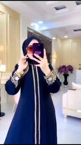 Gamis Arabian bordir Hitam//COD//Gamis abaya arab Jersey import mix Ceruty import//Gamis Abaya Busuii dewasa//Abaya Turkey Termurah Terbaru//Yunita Lestari Fashion//