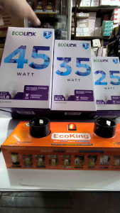 Ecolink lampu LED T Bulb force 25W 35W 45W putih 6500K cahaya super terang fiting E27