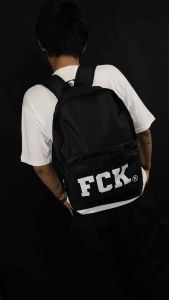 Tas ransel pria backpack losantos FCK Free sticker