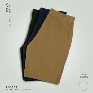 Celana Pendek Chinos Pria /Celana Pendek Size 27-38 /Celana Chinos Bahan Katun Non Strecth Slim Casual