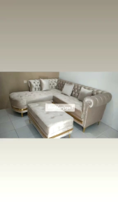 sofa L chesterfield + bench free ongkir bandung