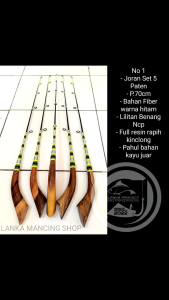 Joran Timbang Paten Set 5 Panjang 70-80cm