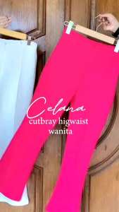 Celana Cutbray Wanita / Celana Cutbray Kekinian / Celana Kantor SCUBA Premium