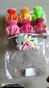 Jepit Rambut Jedai 5 cm Warna Random perpak/isi 6 pcs