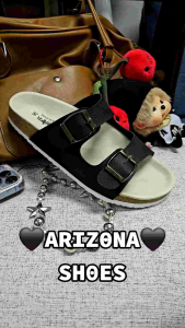 ARIZONA🪵SHOESรองเท้าแฟชั่นพื้นแกลบ สำหรับผู้หญิง พร้อมส่ง