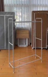 KANTAREEYA ราวตากผ้า ราวตากผ้าทรงAU 31.5x97x136cm. เหล็กพ่นสี รุ่น KT-AU ราวแขวนผ้า ราวมินิมอล ราวตากผ้าเหล็ก ราวตากผ้า2ราว ราวแขวนเสื้อผ้า ราวทรงเอ