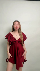 PAVIS PAMELA dress butterfly style sleeve